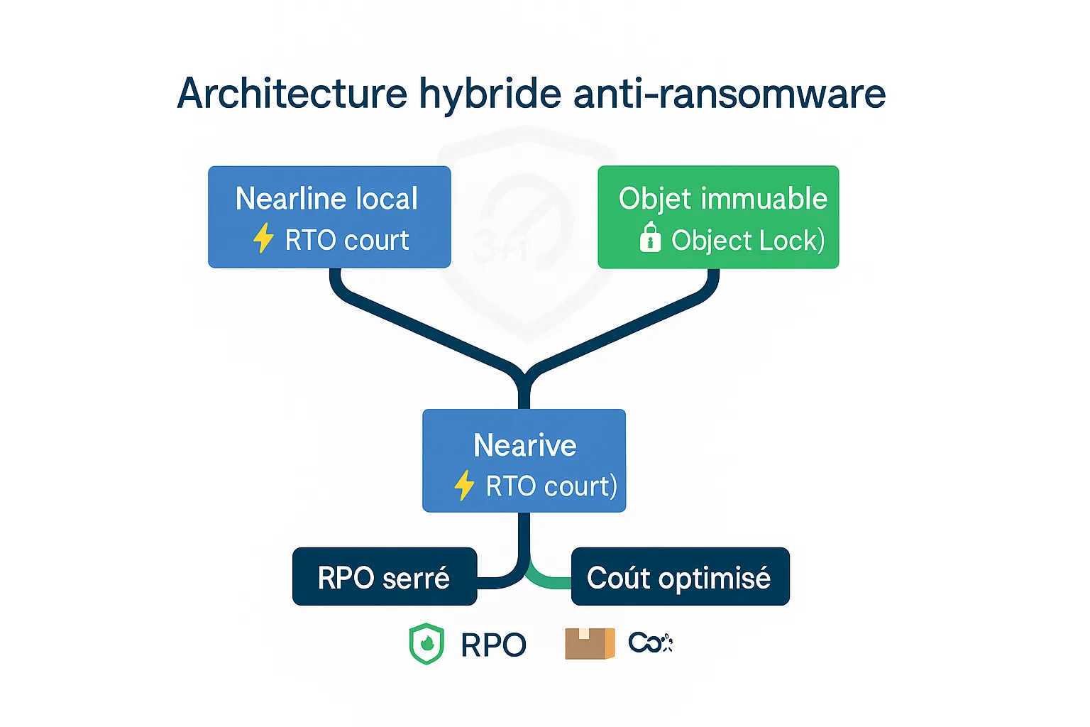 Architecture sauvegarde hybride