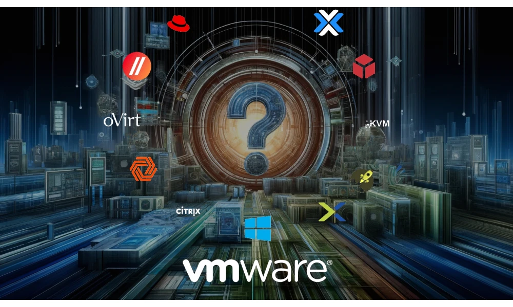 image illustrant l’article Alternatives VMware : Top 11 des Meilleures solutions 2024