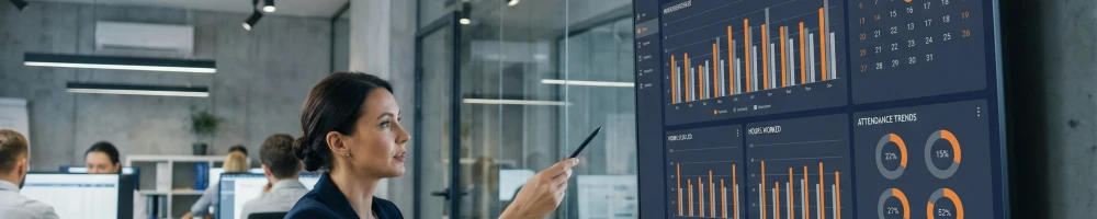 Illustration:Kelio, Timmi Temps, Skello, Factorial : comparatif des 9 meilleurs logici...