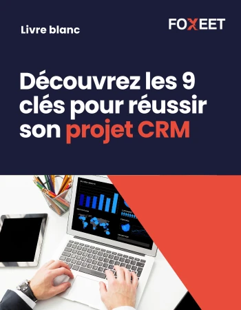 Illustration:Neuf clés pour réussir son projet CRM, ce livre blanc vous présente le...